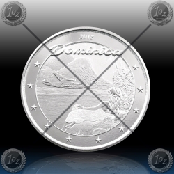 1oz DOMINICA 2 Dollars 2018 (Nature Isle) BU